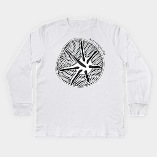 Diatom - Asteromphalus (scientific) Kids Long Sleeve T-Shirt